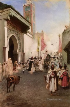 150の主題の芸術作品 Painting - ムハンマド２世のコンスタンティノープル入場 ジャン・ジョセフ・ベンジャミン・コンスタン・アラベール